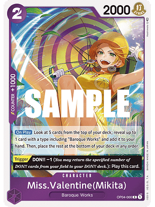 Miss.Valentine(Mikita)  [OP04-066]