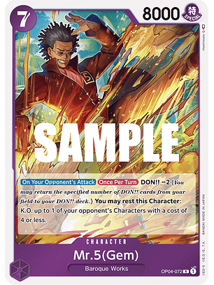 Mr.5(Gem)  [OP04-072]