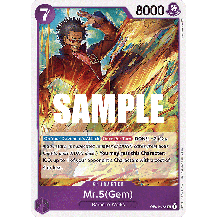 Mr.5(Gem)  [OP04-072] 1