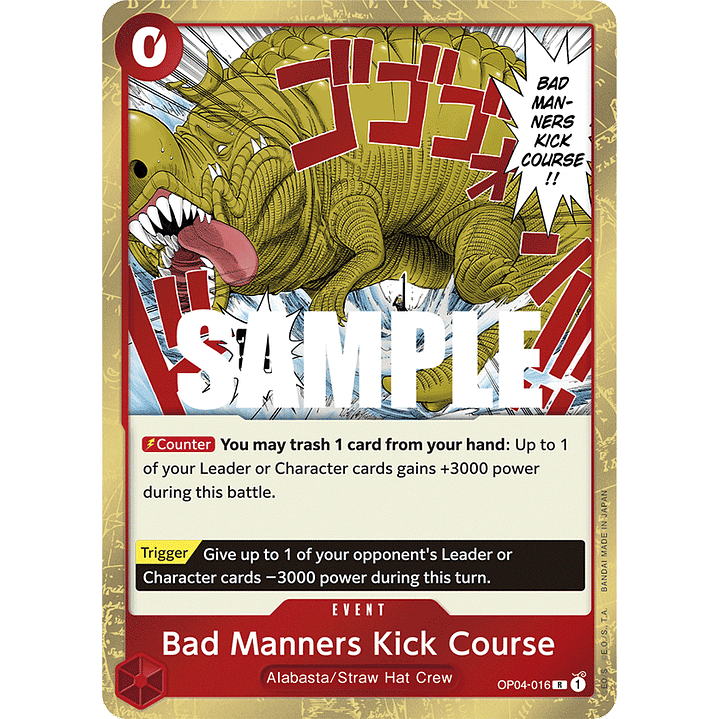 Bad Manners Kick Course  [OP04-016] 1