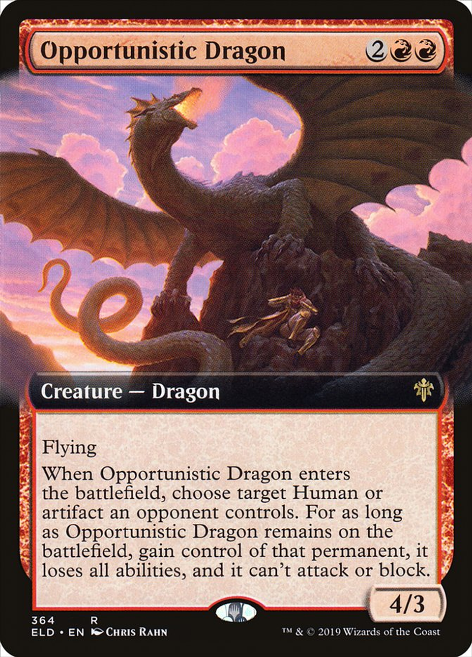 Opportunistic Dragon (Extended Art) | Inglés | NM | ELD 1