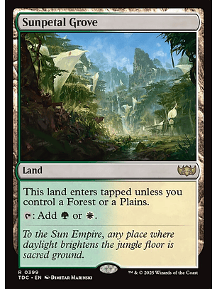 Sunpetal Grove | Inglés | NM | TDC