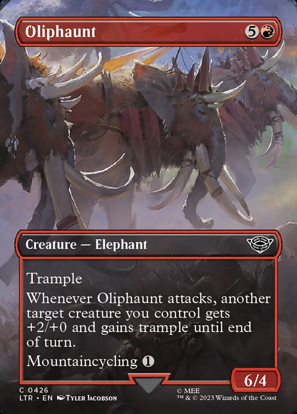 Oliphaunt (Borderless foil) | Inglés | NM | LTR 1