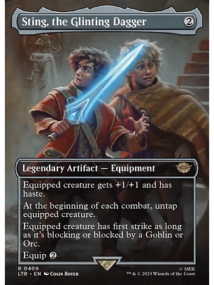 Sting, the Glinting Dagger (Borderless foil) | Inglés | NM | LTR