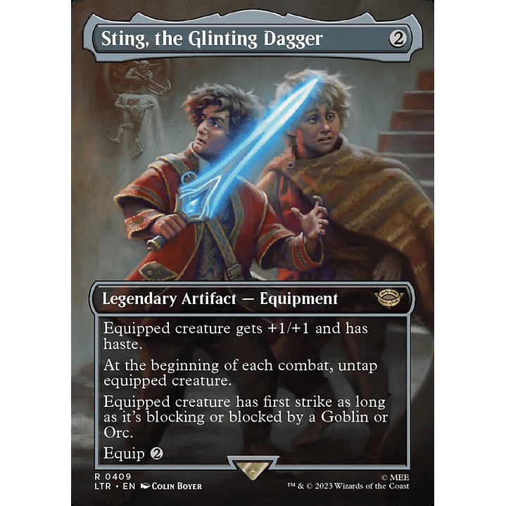Sting, the Glinting Dagger (Borderless foil) | Inglés | NM | LTR 1