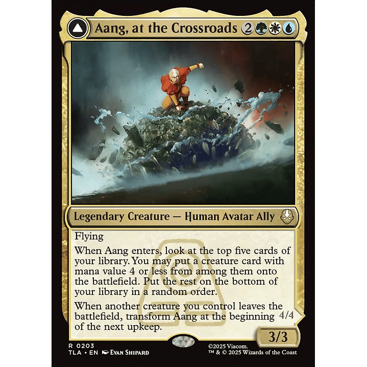 Aang, at the Crossroads // Aang, Destined Savior | Inglés | NM | TLA 1