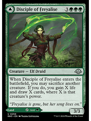 Disciple of Freyalise // Garden of Freyalise | Inglés | EX | MH3