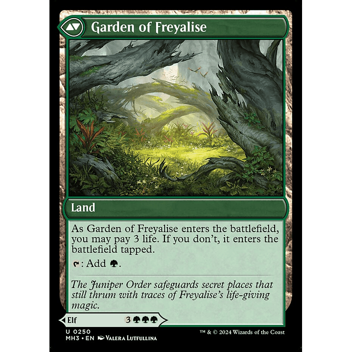 Disciple of Freyalise // Garden of Freyalise | Inglés | EX | MH3 2