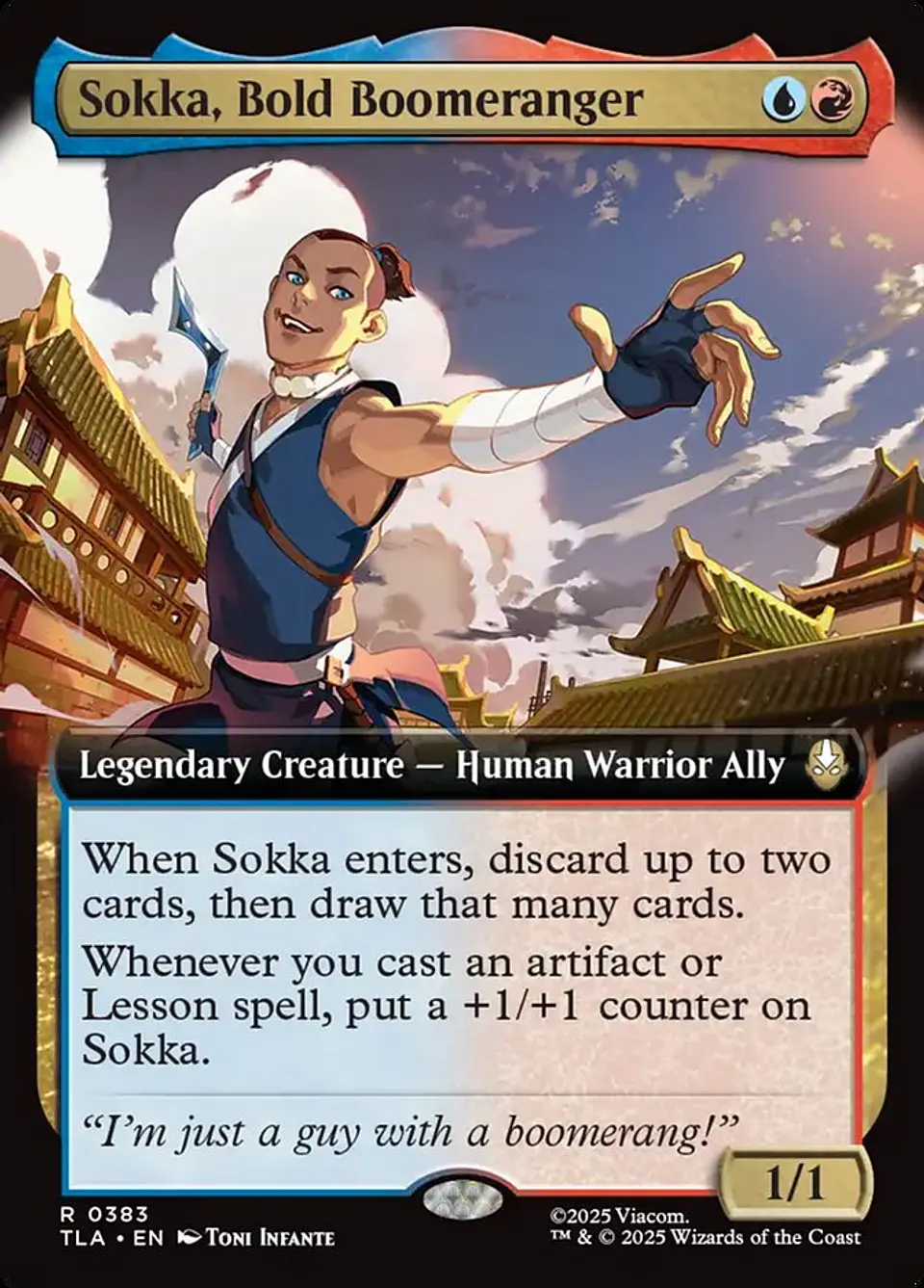 Sokka, Bold Boomeranger (Extended Art) | Inglés | NM | TLA 1