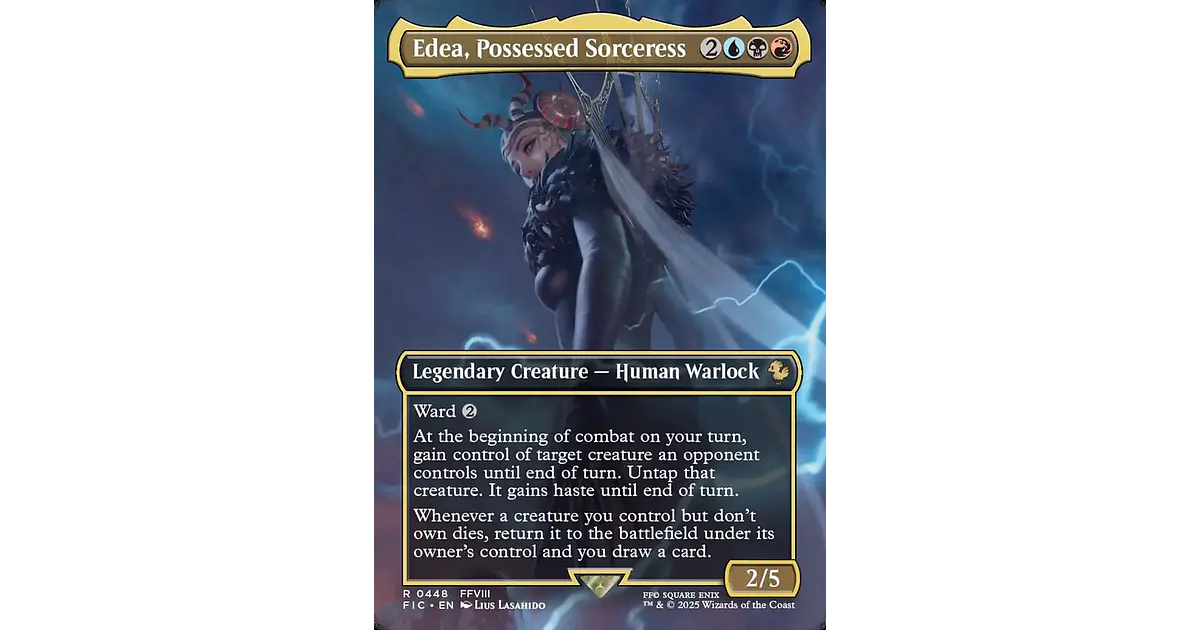 Edea, Possessed Sorceress (Borderless) | Ingls | NM | FIC