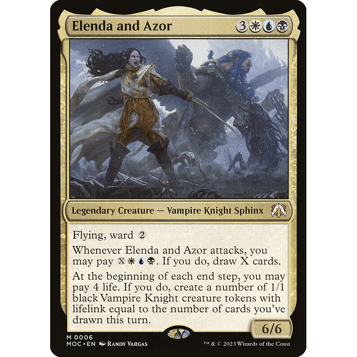 Elenda and Azor (foil) | Inglés | NM | MOC 1