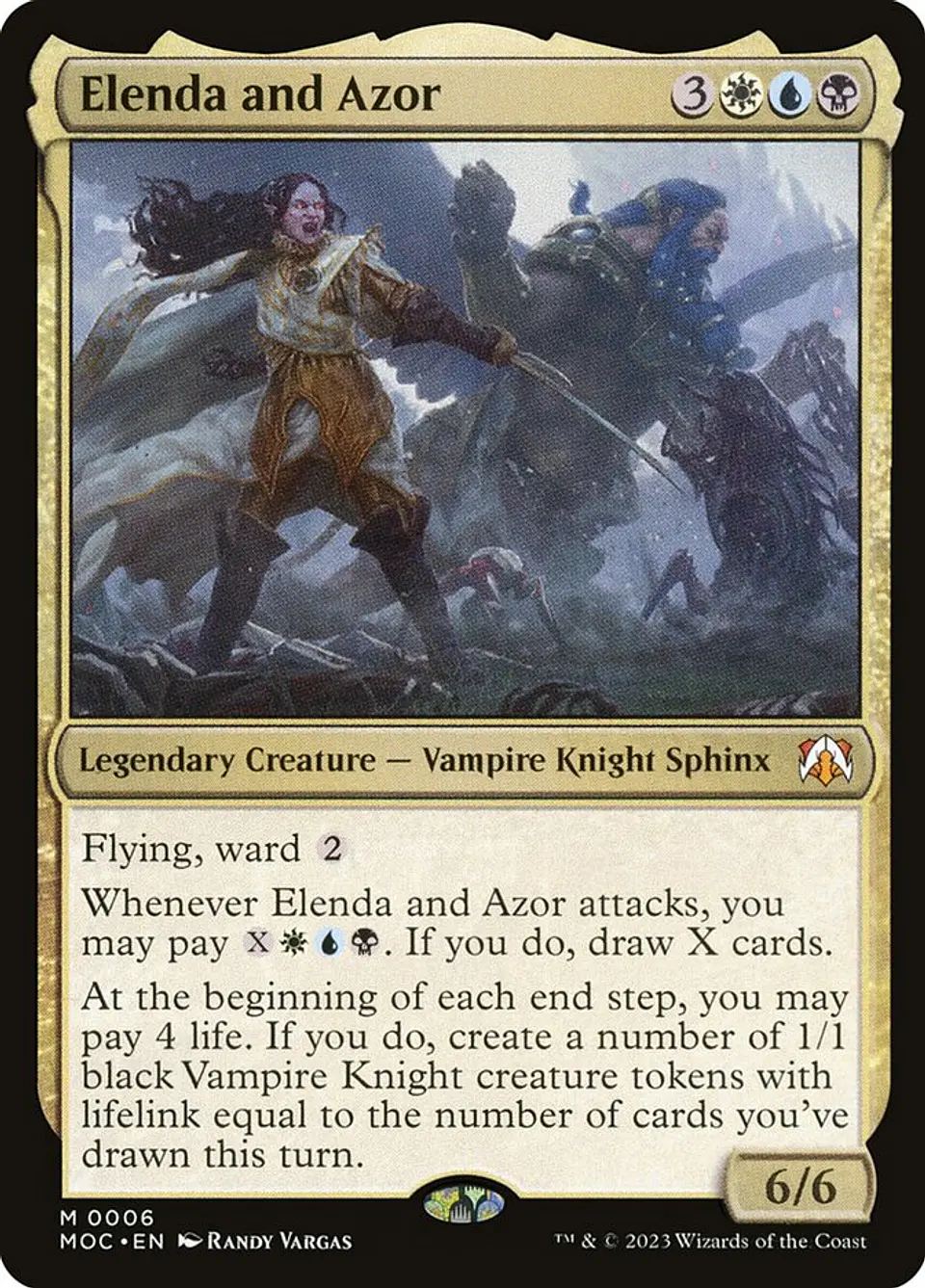 Elenda and Azor (foil) | Inglés | NM | MOC 1