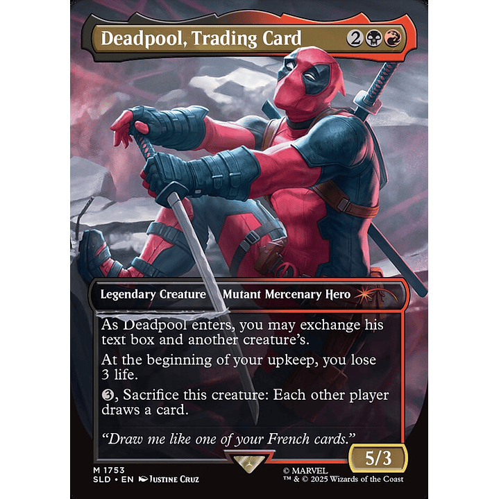Deadpool, Trading Card (Borderless) | Inglés | NM | SLD 1