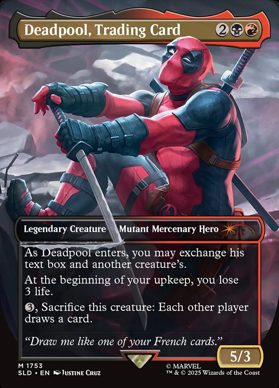 Deadpool, Trading Card (Borderless) | Inglés | NM | SLD 1