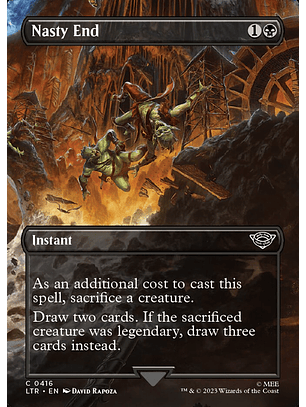 Nasty End (Borderless foil) | Inglés | NM | LTR