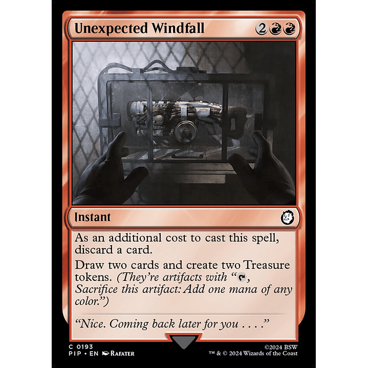 Unexpected Windfall | Inglés | NM | PIP 1