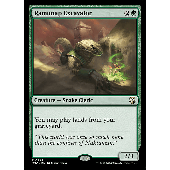 Ramunap Excavator (foil) | Inglés | NM | M3C 1