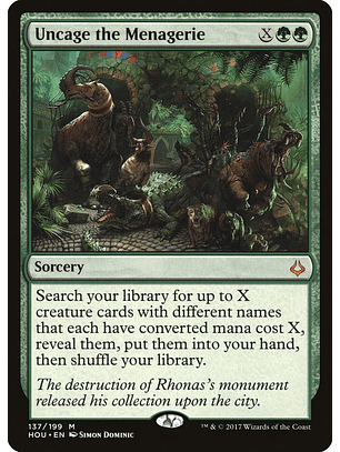 Uncage the Menagerie | Inglés | NM | HOU