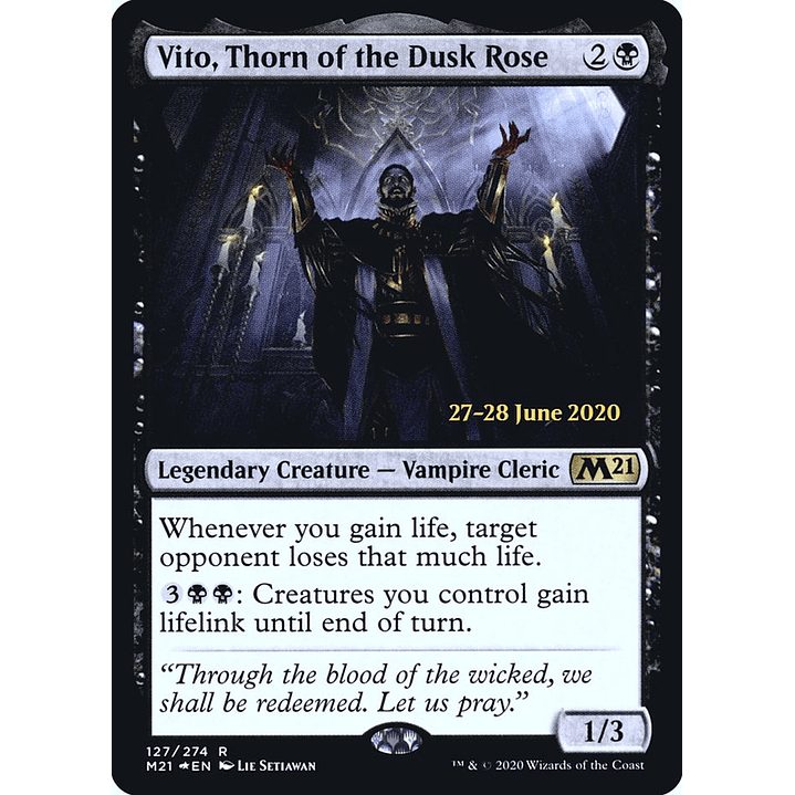 Vito, Thorn of the Dusk Rose (Launch foil) | Español | NM | PM21 1