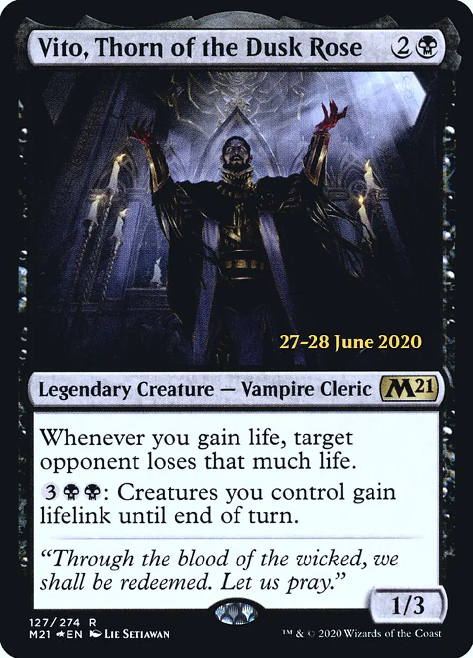 Vito, Thorn of the Dusk Rose (Launch foil) | Español | NM | PM21 1