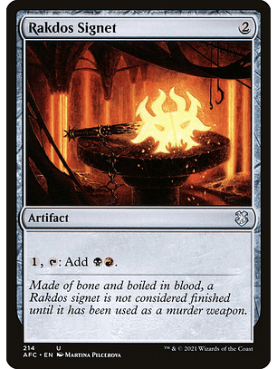 Rakdos Signet | Inglés | NM | AFC