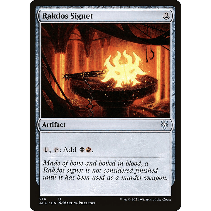 Rakdos Signet | Inglés | NM | AFC 1