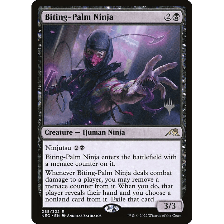 Biting-Palm Ninja (foil) | Español | NM | PNEO 1