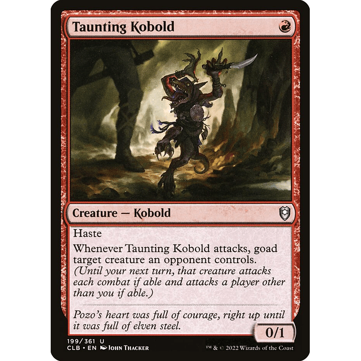 Taunting Kobold | Español | NM | CLB 1
