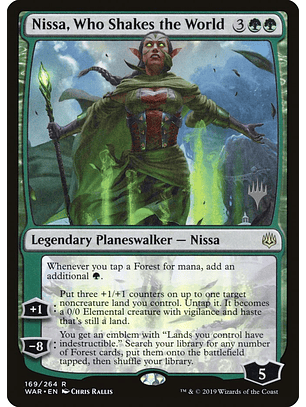 Nissa, Who Shakes the World (foil) | Español | NM | PWAR