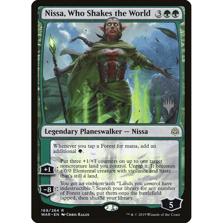 Nissa, Who Shakes the World (foil) | Español | NM | PWAR 1