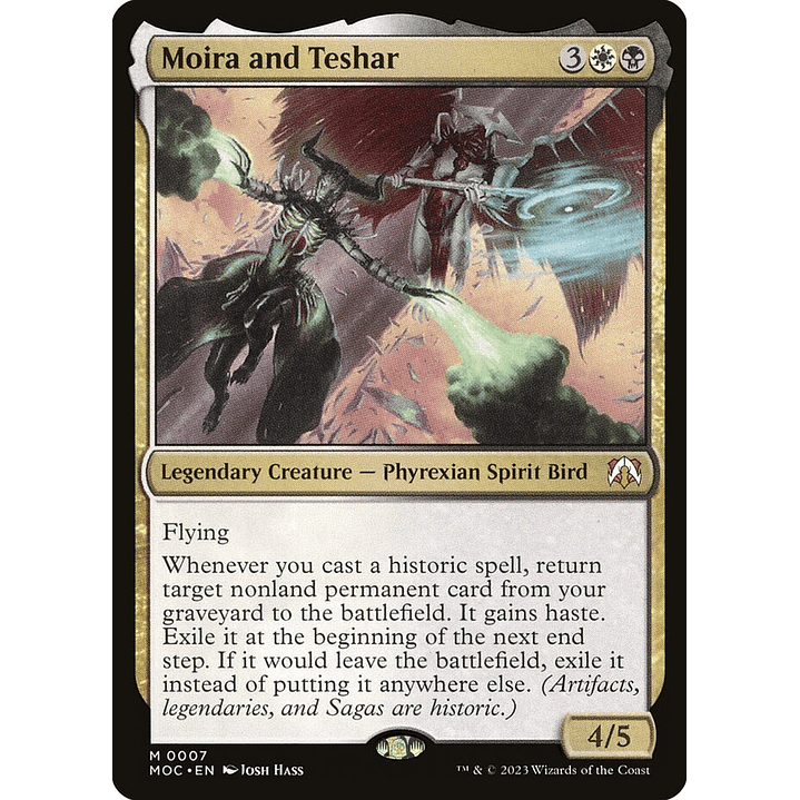 Moira and Teshar (foil) | Español | NM | MOC 1