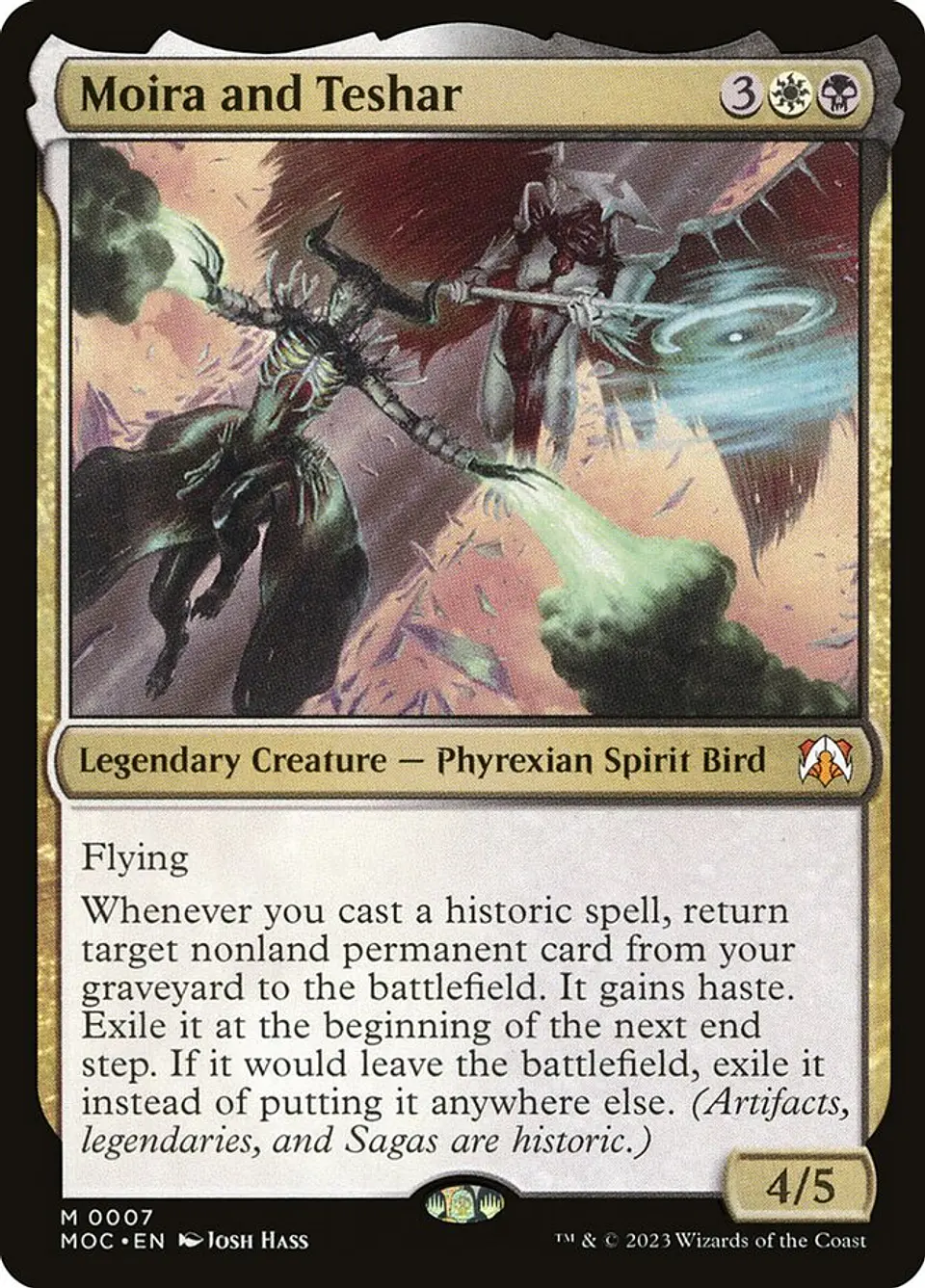 Moira and Teshar (foil) | Español | NM | MOC 1