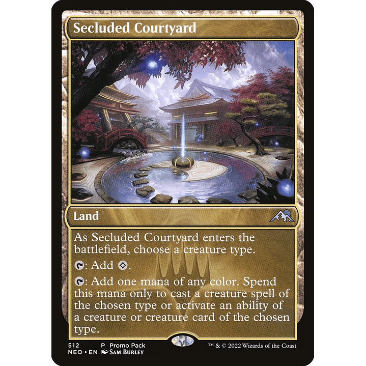 Secluded Courtyard (foil) | Español | NM | NEO 1
