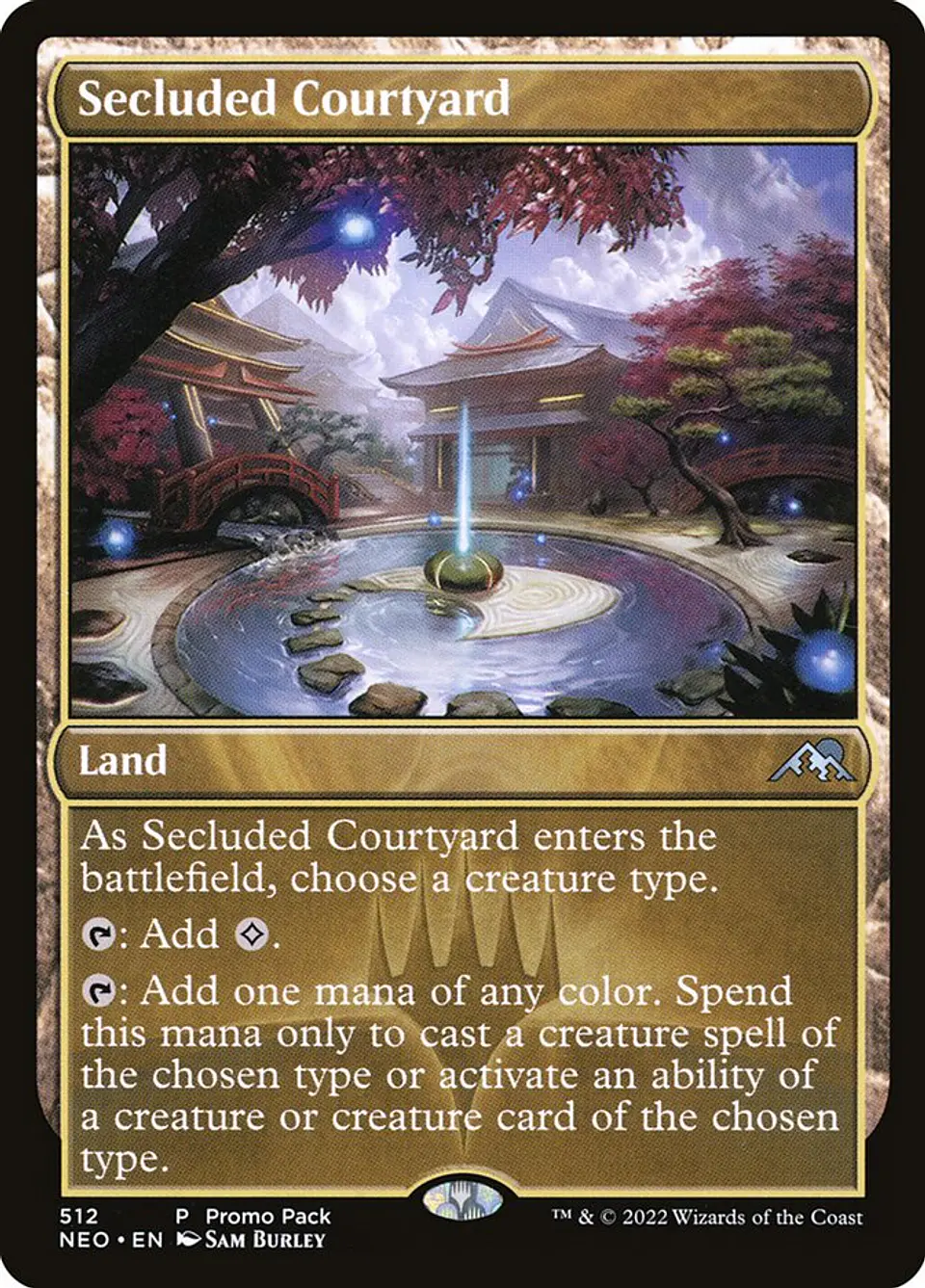 Secluded Courtyard (foil) | Español | NM | NEO 1