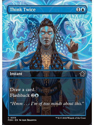 Think Twice (Borderless foil) | Inglés | NM | FDN