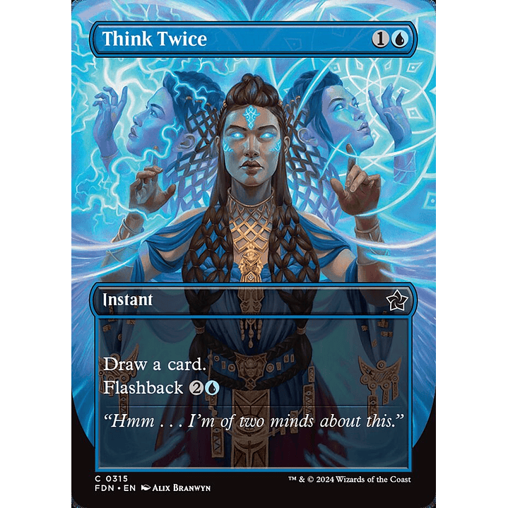 Think Twice (Borderless foil) | Inglés | NM | FDN 1