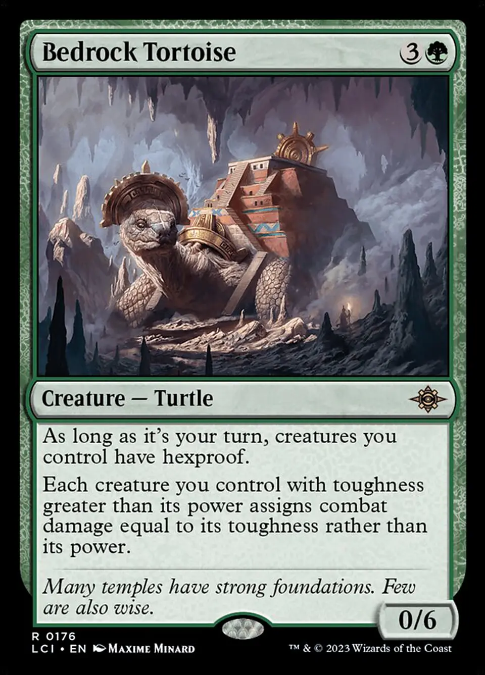 Bedrock Tortoise (foil) | Inglés | NM | LCI 1