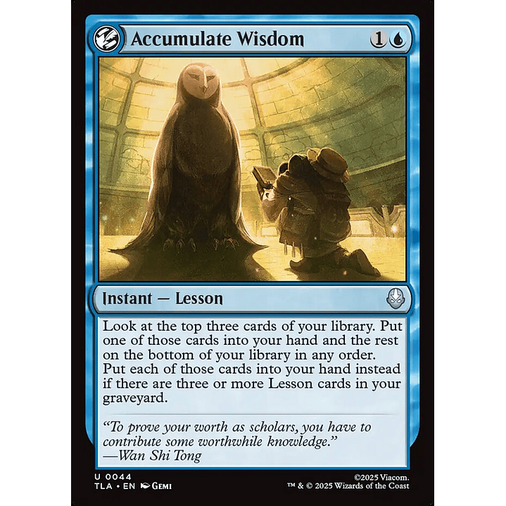 Accumulate Wisdom | Español | NM | TLA 1