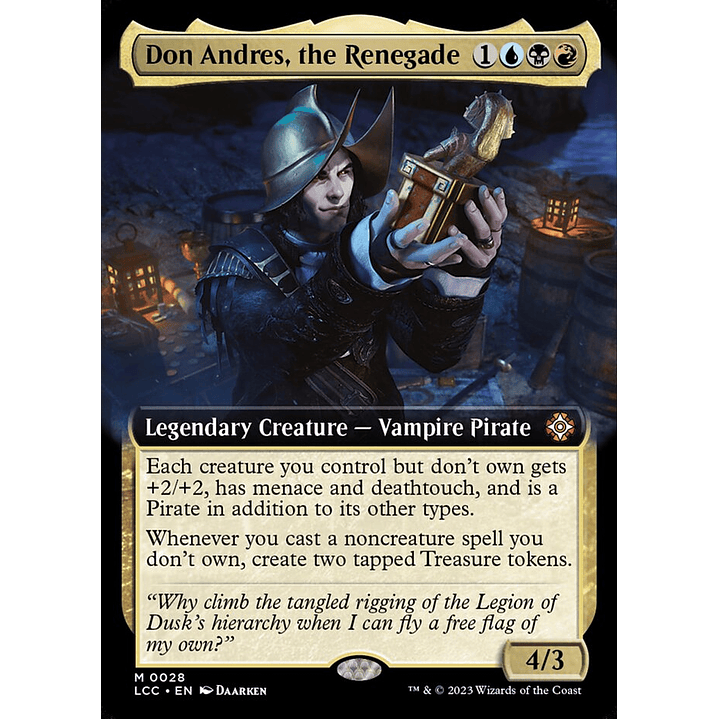 Don Andres, the Renegade (Extended Art) | Inglés | EX | LCC 1