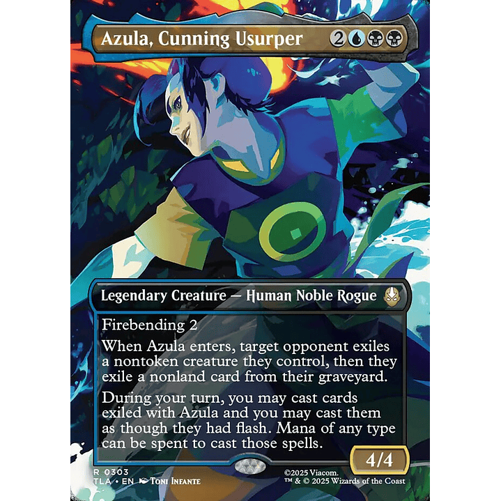 Azula, Cunning Usurper (Borderless) | Inglés | NM | TLA 1
