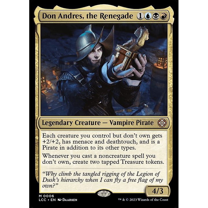 Don Andres, the Renegade | Inglés | NM | LCC 1