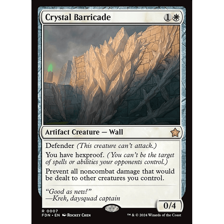 Crystal Barricade | Inglés | NM | FDN 1