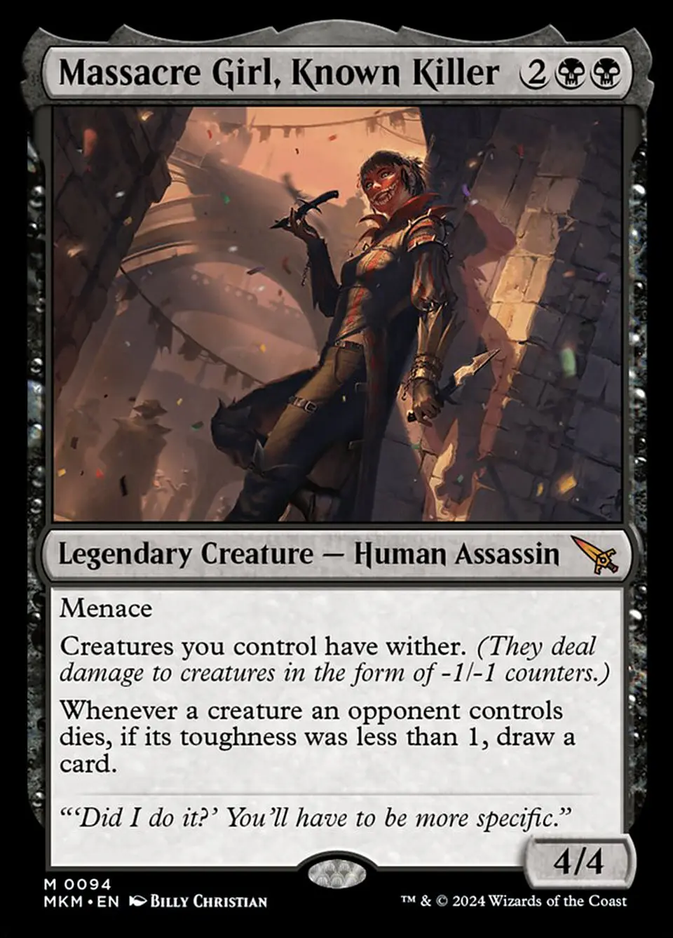 Massacre Girl, Known Killer | Español | NM | MKM 1