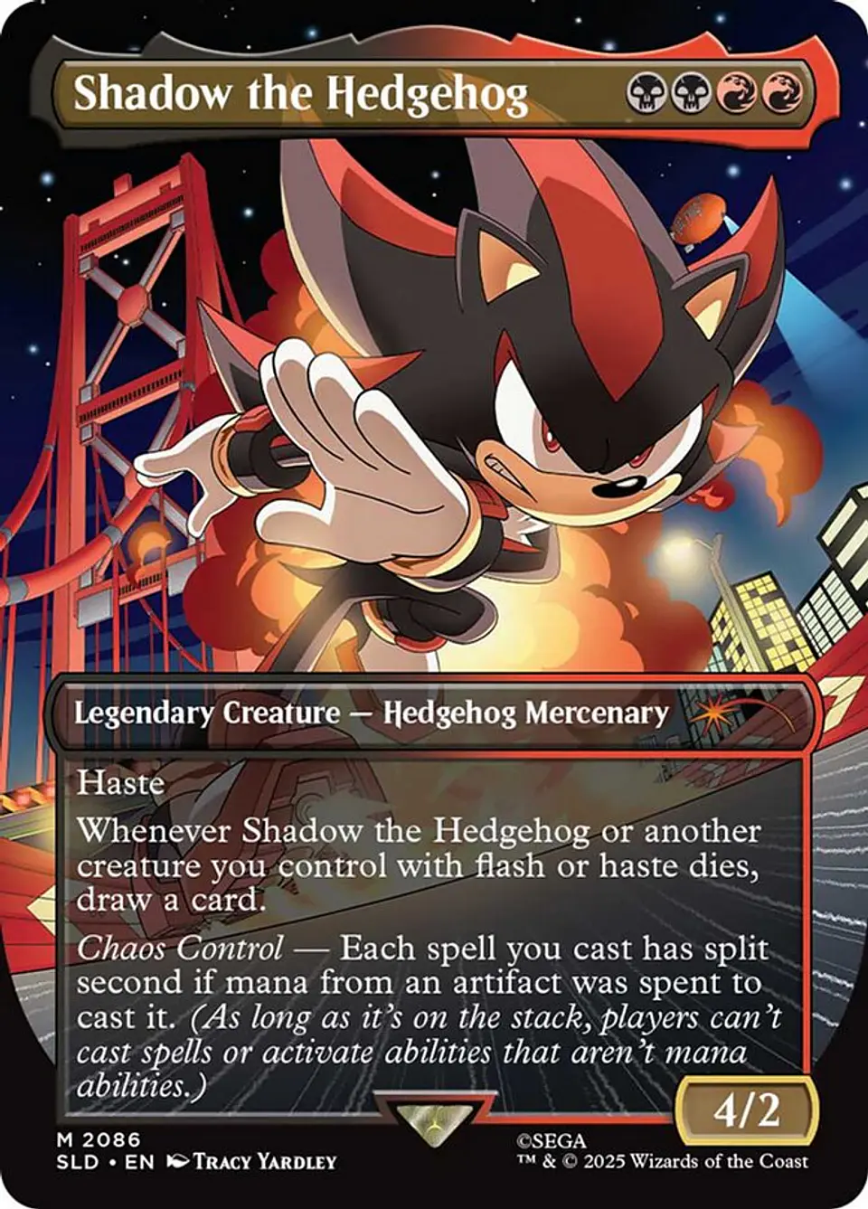 Shadow the Hedgehog (Borderless foil) | Inglés | NM | SLD 1