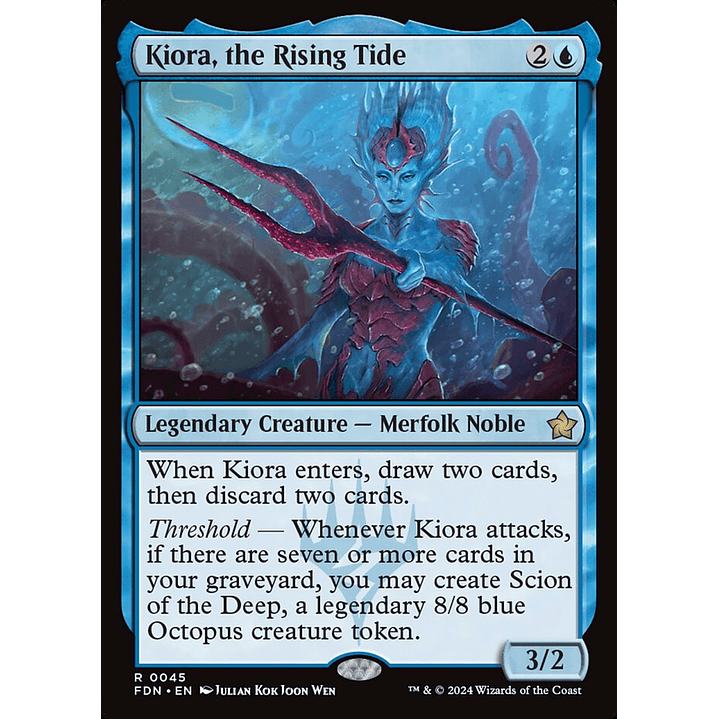 Kiora, the Rising Tide | Español | NM | FDN 1