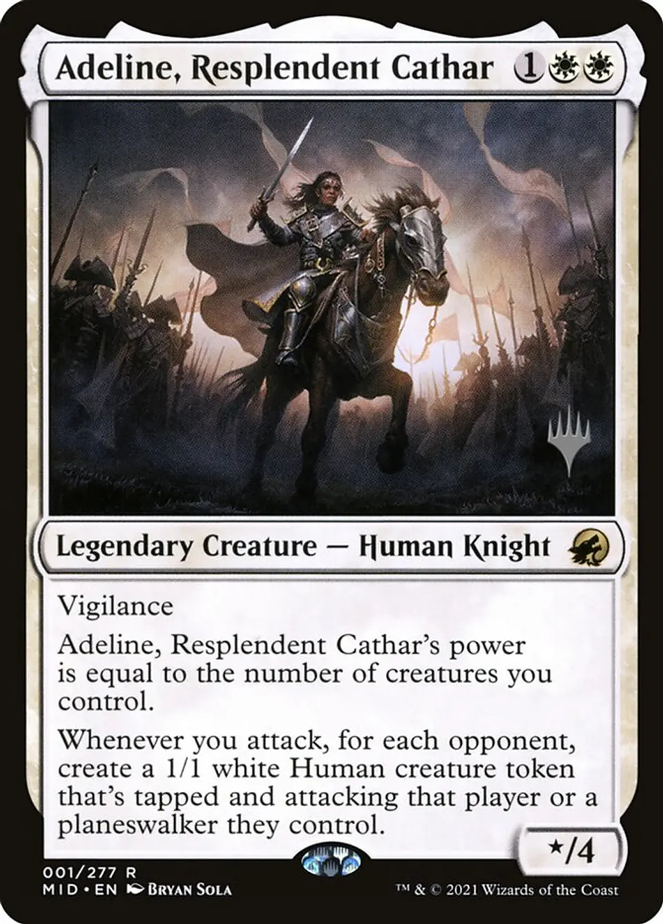 Adeline, Resplendent Cathar (foil) | Español | NM | PMID 1