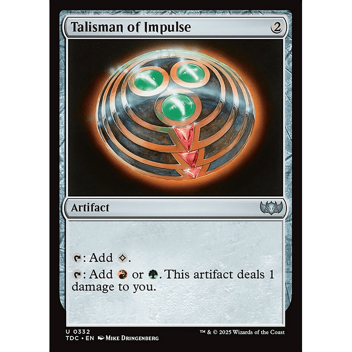 Talisman of Impulse | Inglés | EX | TDC 1