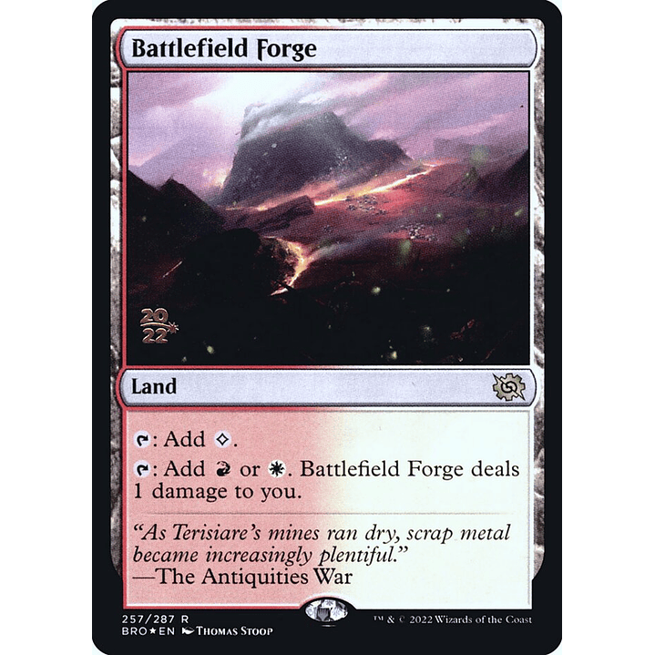 Battlefield Forge (Launch foil) | Español | EX | PBRO 1
