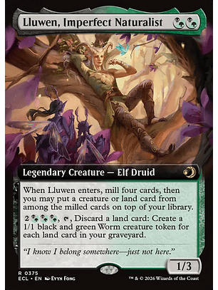 Lluwen, Imperfect Naturalist (Extended Art) | Inglés | NM | ECL