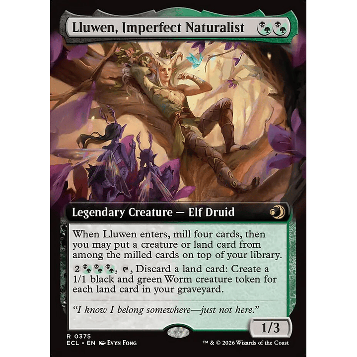 Lluwen, Imperfect Naturalist (Extended Art) | Inglés | NM | ECL 1